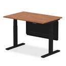 Air Height Adjustable Desk - Steel Modesty Panel | Dual Motor