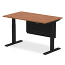 Air Height Adjustable Desk - Steel Modesty Panel | Dual Motor