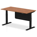 Air Height Adjustable Desk - Steel Modesty Panel | Dual Motor