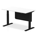 Air Height Adjustable Desk - Steel Modesty Panel | Dual Motor