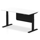 Air Height Adjustable Desk - Steel Modesty Panel | Dual Motor