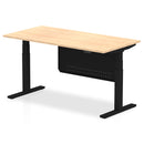 Air Height Adjustable Desk - Steel Modesty Panel | Dual Motor