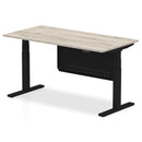 Air Height Adjustable Desk - Steel Modesty Panel | Dual Motor