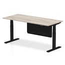 Air Height Adjustable Desk - Steel Modesty Panel | Dual Motor