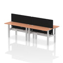 Air 4 Person Height Adjustable Bench Desk - Back-to-Back 600mm