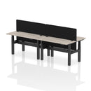 Air 4 Person Height Adjustable Bench Desk - Back-to-Back 600mm