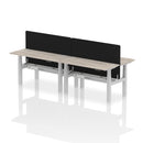 Air 4 Person Height Adjustable Bench Desk - Back-to-Back 600mm