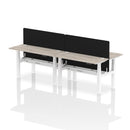 Air 4 Person Height Adjustable Bench Desk - Back-to-Back 600mm