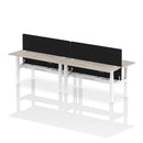 Air 4 Person Height Adjustable Bench Desk - Back-to-Back 600mm