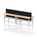 Air 4 Person Height Adjustable Bench Desk - Back-to-Back 600mm
