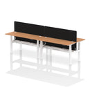 Air 4 Person Height Adjustable Bench Desk - Back-to-Back 600mm