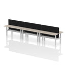 Air 6 Person Height Adjustable Bench Desk - Slimline 600mm Depth