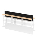 Air 6 Person Height Adjustable Bench Desk - Slimline 600mm Depth