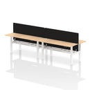 Air 4 Person Height Adjustable Bench Desk - Back-to-Back 600mm