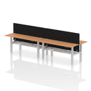 Air 4 Person Height Adjustable Bench Desk - Back-to-Back 600mm