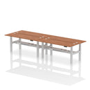 Air 4 Person Height Adjustable Back-to-Back Bench Desk - Slimline