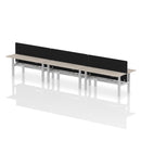 Air 6 Person Height Adjustable Bench Desk - Slimline 600mm Depth