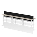 Air 6 Person Height Adjustable Bench Desk - Slimline 600mm Depth