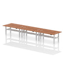 Air Slimline Height Adjustable Bench Desk - 6 Person Back-to-Back