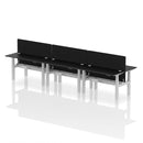 Air 6 Person Height Adjustable Bench Desk - Slimline 600mm Depth