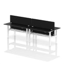 Air 4 Person Height Adjustable Bench Desk - Back-to-Back 600mm
