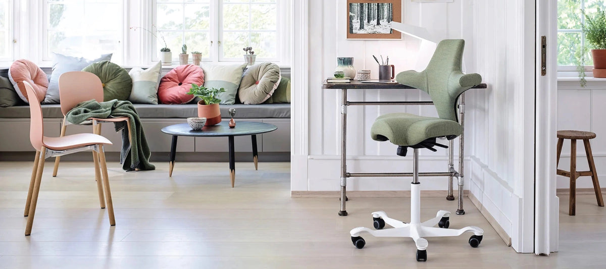 HAG Capisco Green Saddle Chair