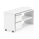Fleur Smart Storage Desk - 360° Rotating Dual Workspace 130cm