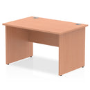 Dynamic Office Solutions 1200mm beech straight desk with panel end legs, ergonomic design for home office use