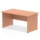 Dynamic Office Solutions 1400mm straight desk with beech top and panel end leg design