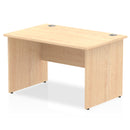 Dynamic Office Solutions 1200mm beech straight desk with panel end legs, ideal for ergonomic office setups.