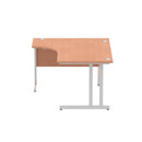 Impulse 1600mm Left Crescent Desk Cable Managed Leg