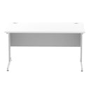 Impulse 1400mm Straight Desk Cable Managed Leg