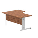 Impulse 1600mm Left Crescent Desk Cable Managed Leg