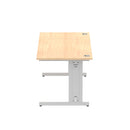 Impulse 1800mm Straight Desk Cable Managed Leg