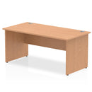 Beech straight desk with panel end legs by Dynamic Office Solutions, ideal for home office setups.