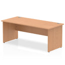 Beech desk with straight panel end legs, height-adjustable from Dynamic Office Solutions