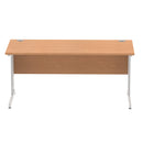 Impulse 1600mm Straight Desk Cable Managed Leg