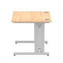 Impulse 1000mm Straight Desk Cable Managed Leg