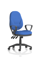Dynamic Office Solutions Eclipse Plus XL ergonomic task chair in black fabric with adjustable features and stylish design