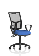Dynamic Office Solutions Eclipse Plus III Black mesh back task chair with adjustable seat and no arms