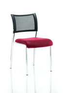Brunswick Stackable Visitor Chair - Mesh Back, Padded Seat