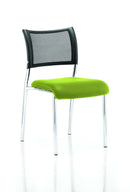 Brunswick Stackable Visitor Chair - Mesh Back, Padded Seat