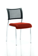 Brunswick Stackable Visitor Chair - Mesh Back, Padded Seat