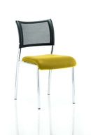 Brunswick Stackable Visitor Chair - Mesh Back, Padded Seat