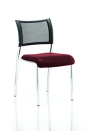 Brunswick Stackable Visitor Chair - Mesh Back, Padded Seat