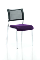 Brunswick Stackable Visitor Chair - Mesh Back, Padded Seat