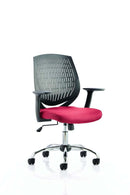 Dura Medium Back Mesh Office Chair with Arms - Nylon Backrest