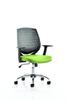 Dura Medium Back Mesh Office Chair with Arms - Nylon Backrest