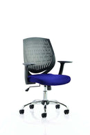 Dura Medium Back Mesh Office Chair with Arms - Nylon Backrest