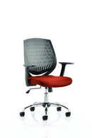 Dura Medium Back Mesh Office Chair with Arms - Nylon Backrest